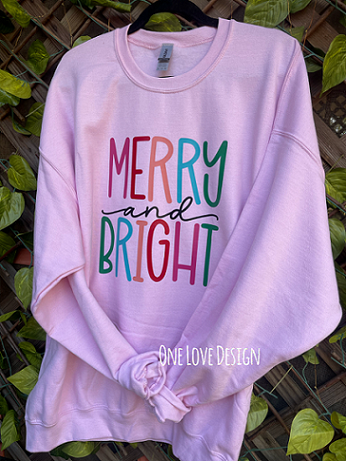 Multi Colored Merry & Bright Tee