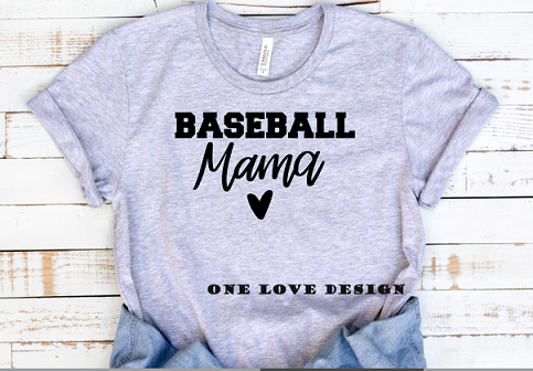 Baseball Mama Vinyl Tee
