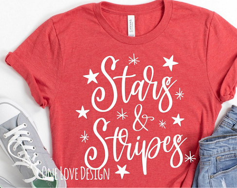 Stars and Stripes Vinyl Tee