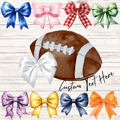 Custom Bow and Football Tee