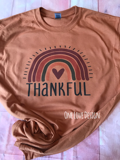 Thankful Rainbow Sublimation Tee