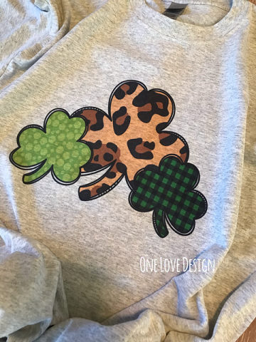 Three Shamrock Sublimation Tee