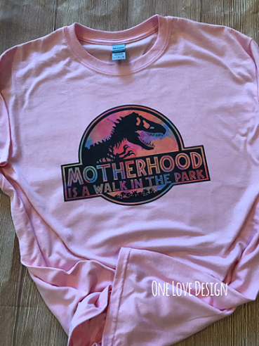 Motherhood Dinosaur Sublimation Tee