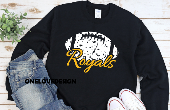 Royals Vintage Football Vinyl Sweatshirt