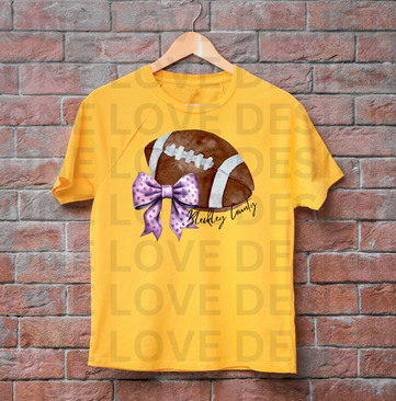 Bow and Football Vinyl Tee