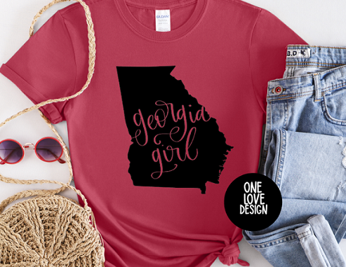 Georgia Girl State Vinyl Tee