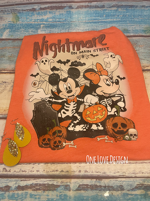 Nightmare on Main Street Disney Tee
