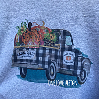 Fall Farm Truck Sublimation Tee