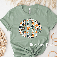 BOHO Pumpkin Monogram Vinyl Design