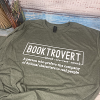 Green "Booktrovert" Tee