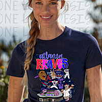 Bright and Colorful Braves Vinyl Tee