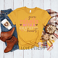 Give Thanks With A Grateful Heart Vinyl Tee