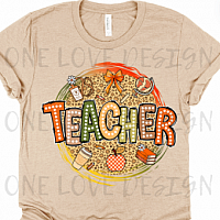 Fall Teacher Vinyl Tee