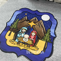 Stary Night Nativity Vinyl Tee