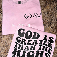 God Is Greater Retro Double Sided Tee