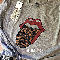 Leopard Lips Sublimation Tee