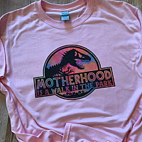 Motherhood Dinosaur Sublimation Tee