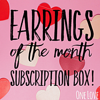 Extra Earring of The Month Club boxes *February*