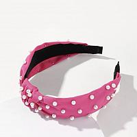 Hot Pink Pearl Headband