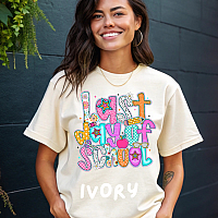 Bright Pattern Last Day of School Tee