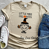 Little Miss Halloween Vinyl Tee