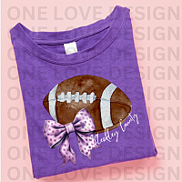 Bow and Football Vinyl Tee