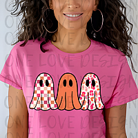 Three Cute Ghost Vinyl Tee or Sweatshirt