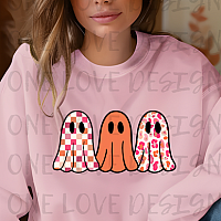 Three Cute Ghost Vinyl Tee or Sweatshirt