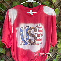 Bleached USA Tees
