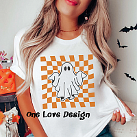 Checkered Ghost Vinyl Tee