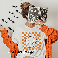 Checkered Ghost Vinyl Tee