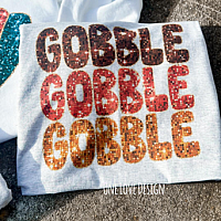 Faux Glitter Thanksgiving Sublimation Tee