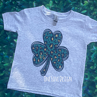 Green and Gold Shamrock Sublimation Tee