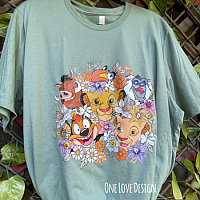Floral Jungle Friends Tee