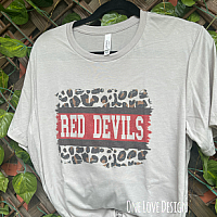 Red Devils Leopard Sublimation Tee