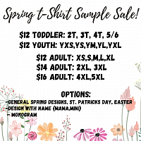 Spring / Holiday Sample Sale