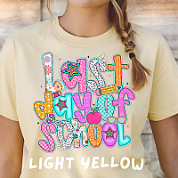 Bright Pattern Last Day of School Tee